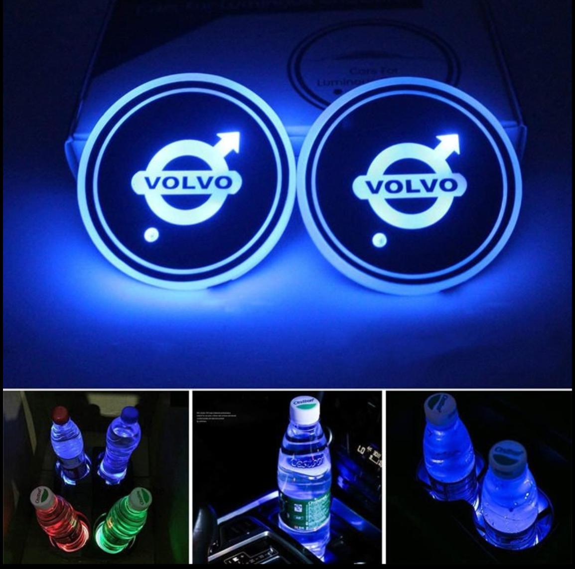 Customized Indoor LED Mood Discs Multi-Color (2 pcs)